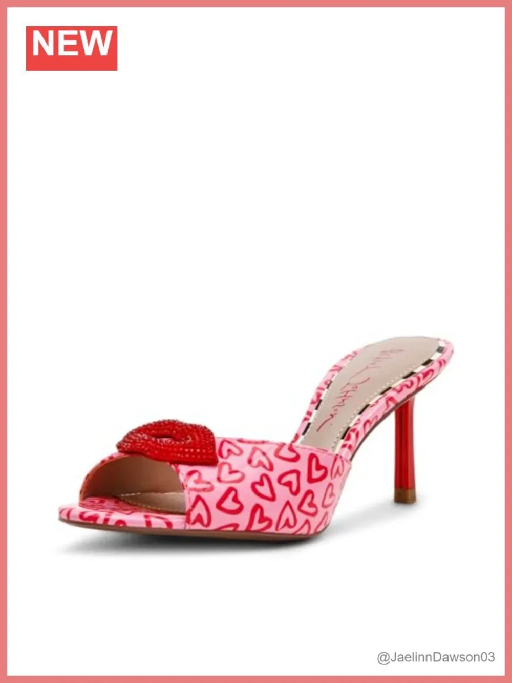 Blue by Betsey Johnson Casidy Heeled Sandals Mules Stiletto Peep Toe